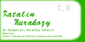 katalin murakozy business card
